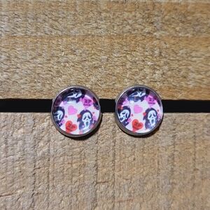 💟 Ghostface Stud Earrings